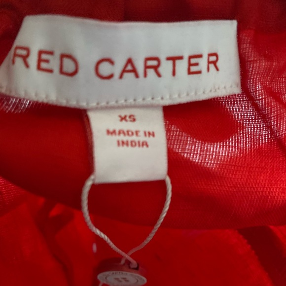Red Carter Audrey Crop Top Red XS - Picture 4 of 5